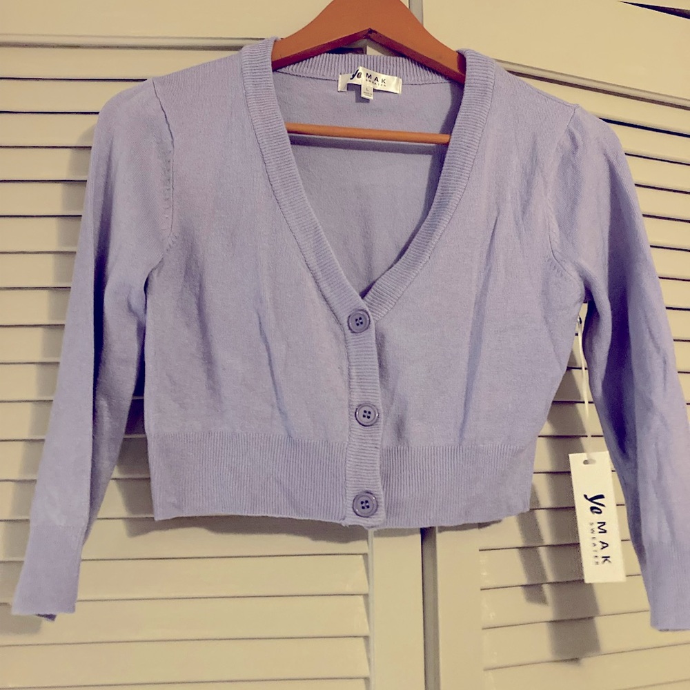 Lavender shrug/cardigan